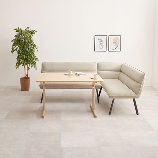 ダイニングソファ２点セット（右肘）