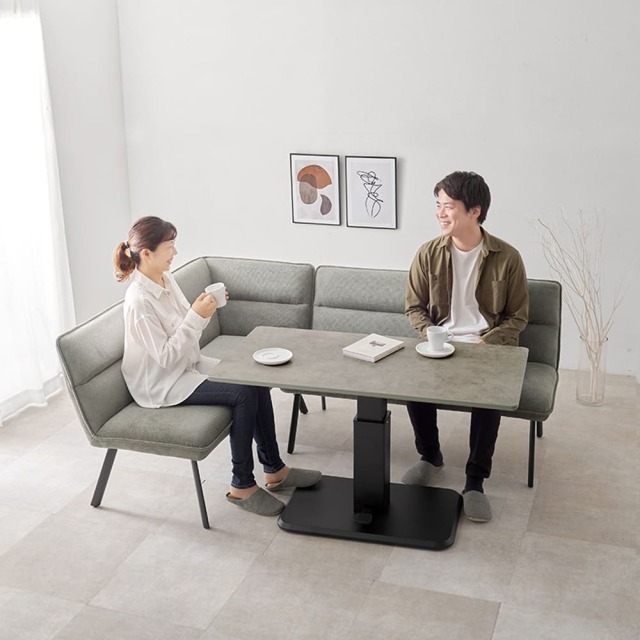 ダイニングソファ２点セット（右肘）