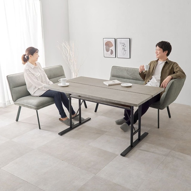 ダイニングソファ２点セット（右肘）