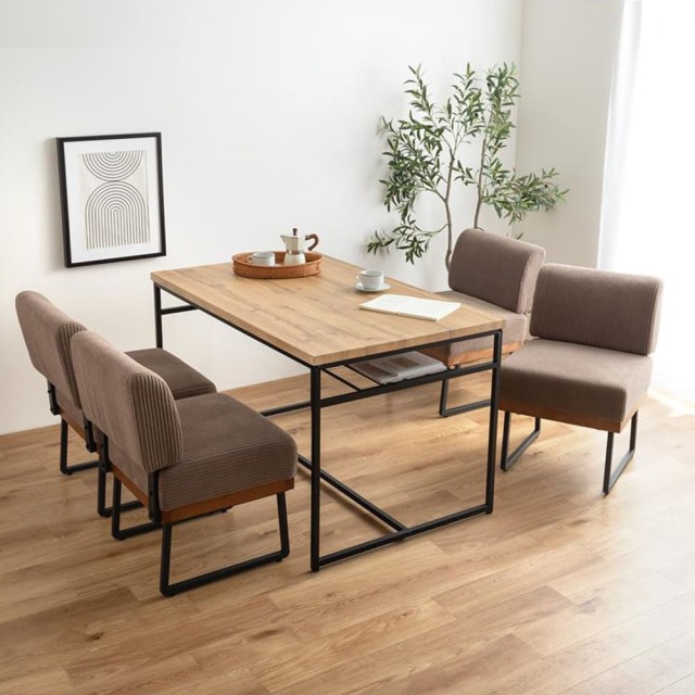 Ace（エース） 棚付きダイニングテーブル 長方形タイプ