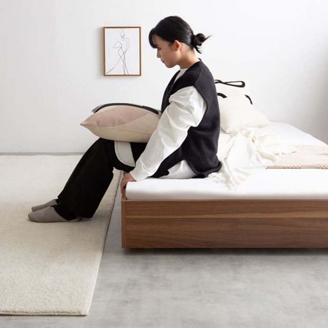 Lib（リブ） すのこローベッド セミダブルサイズ ボンネル