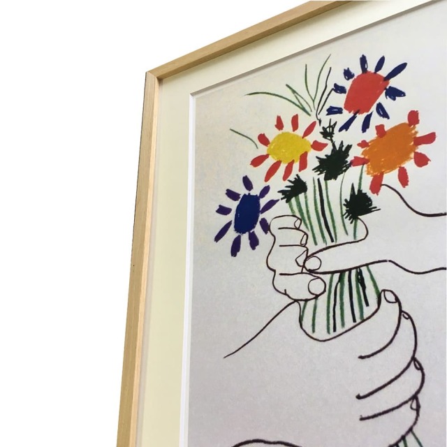 Pablo Picasso（パブロ ピカソ） Le Bouquet アートポスター（フレーム