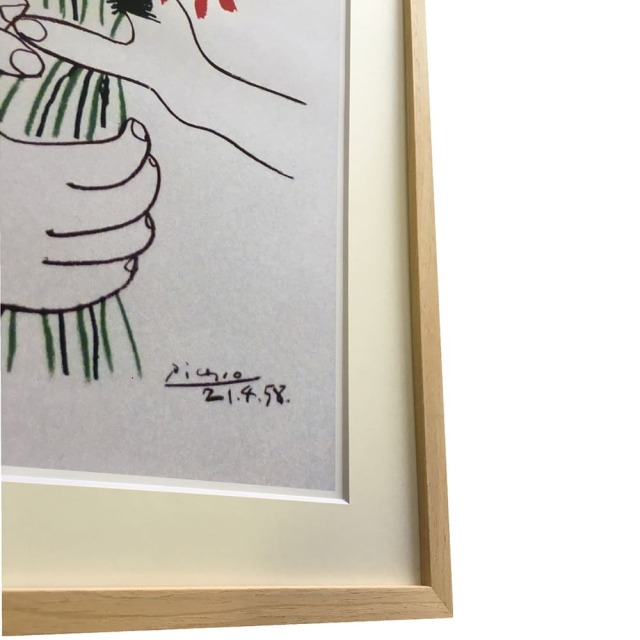 Pablo Picasso（パブロ ピカソ） Le Bouquet アートポスター（フレーム