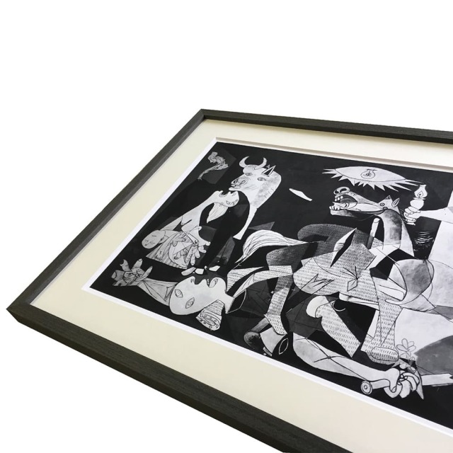 【レア】ピカソ　Picasso　ゲルニカ　額装 アートフレーム 希少】スペイン製 Picasso / パブロ・ピカソ「ゲルニカ」 陶板画