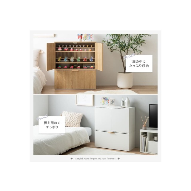 収納ワゴン付きキャビネット