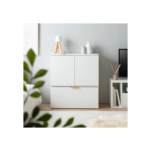 収納ワゴン付きキャビネット