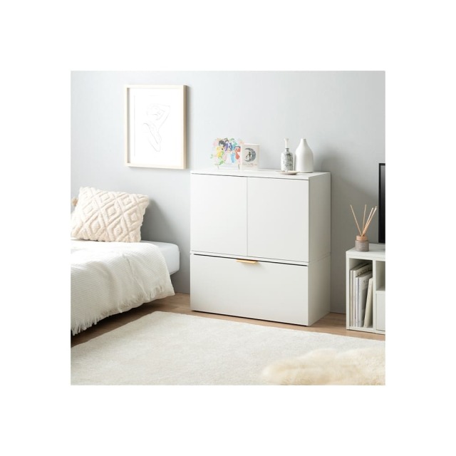 収納ワゴン付きキャビネット