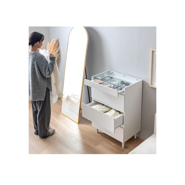 ショーケース付きチェスト