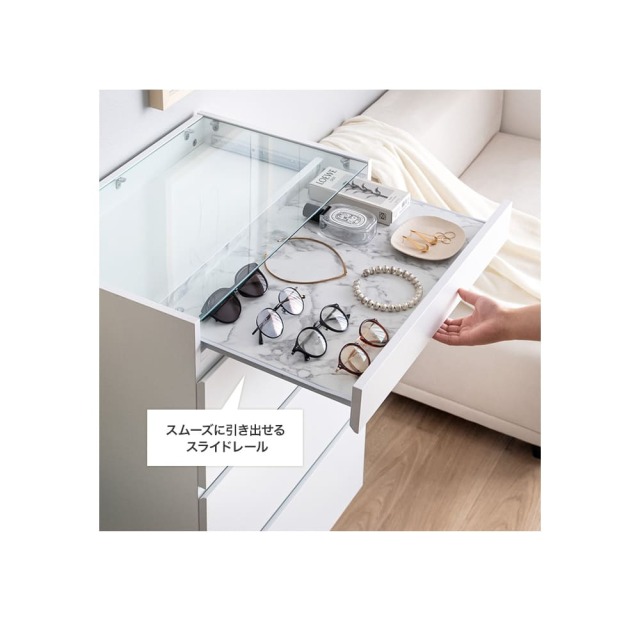 ショーケース付きチェスト