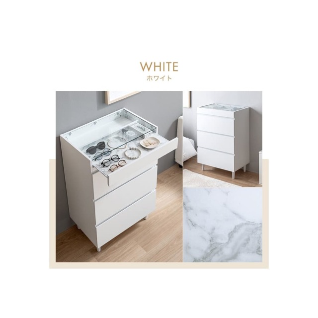 ショーケース付きチェスト