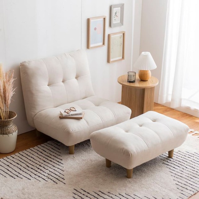 Bralia(ブラリア) オットマン付き一人掛けソファ