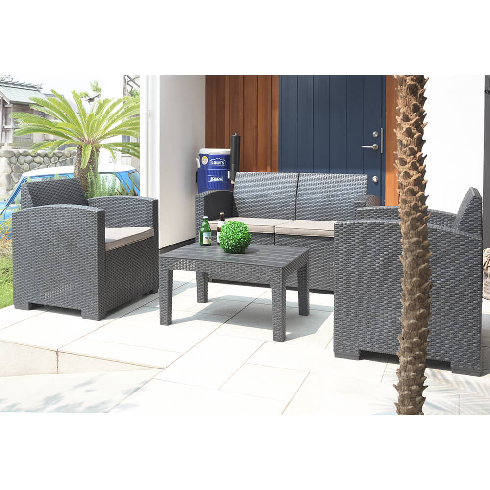 Cube（キューブ）ガーデンリビング4点セット