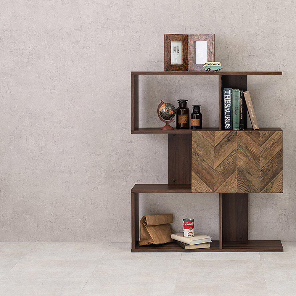 Cubic（キュービック） 扉付き3段オープンラック ワイドタイプ