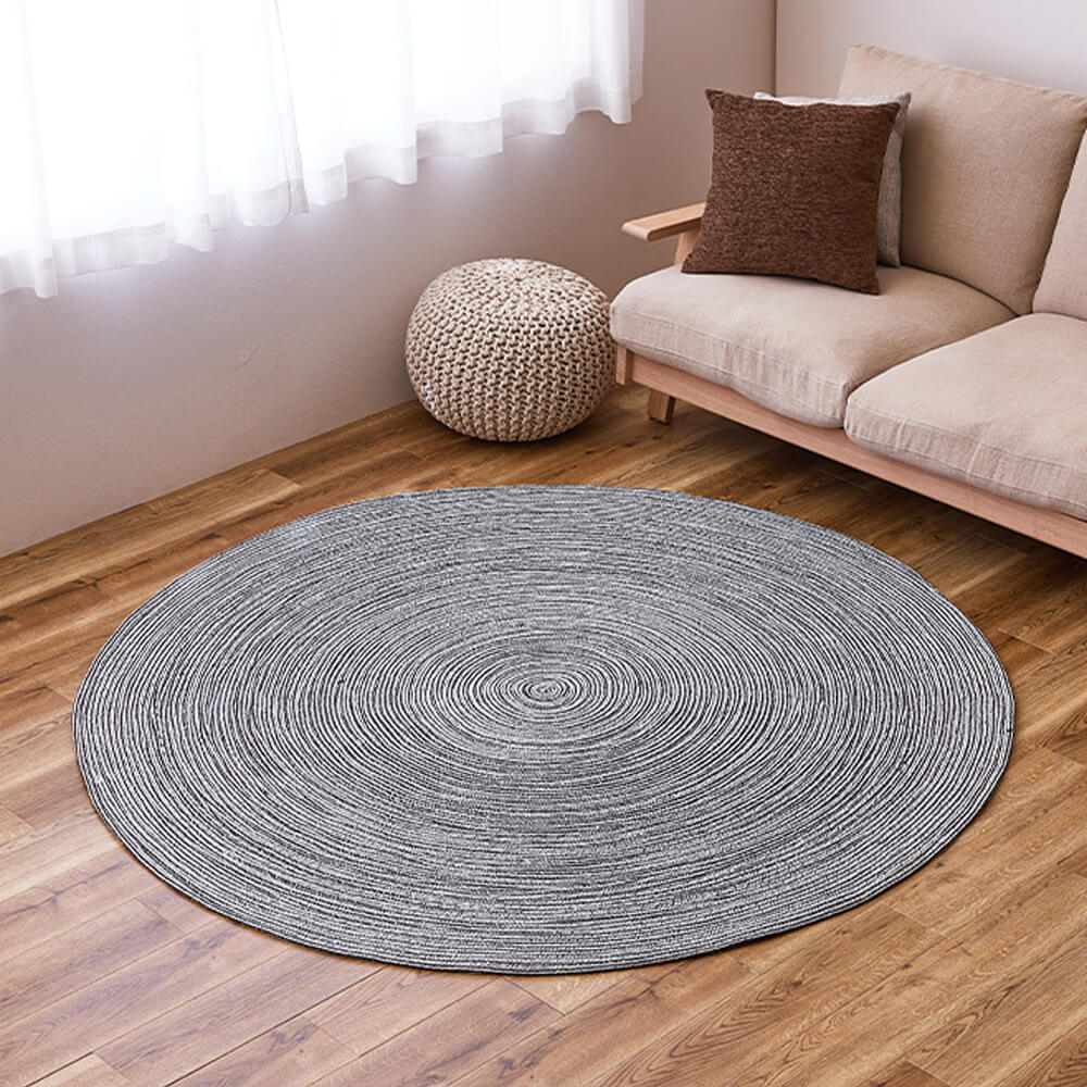 Dnea（ドネア） インド綿円形 ラグマット 直径160cm