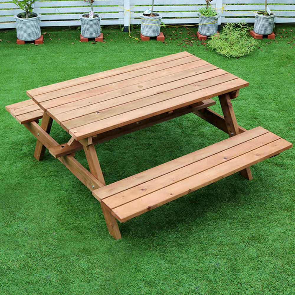 Peper（ペパー）国産ひのきピクニックテーブル　ブラウン