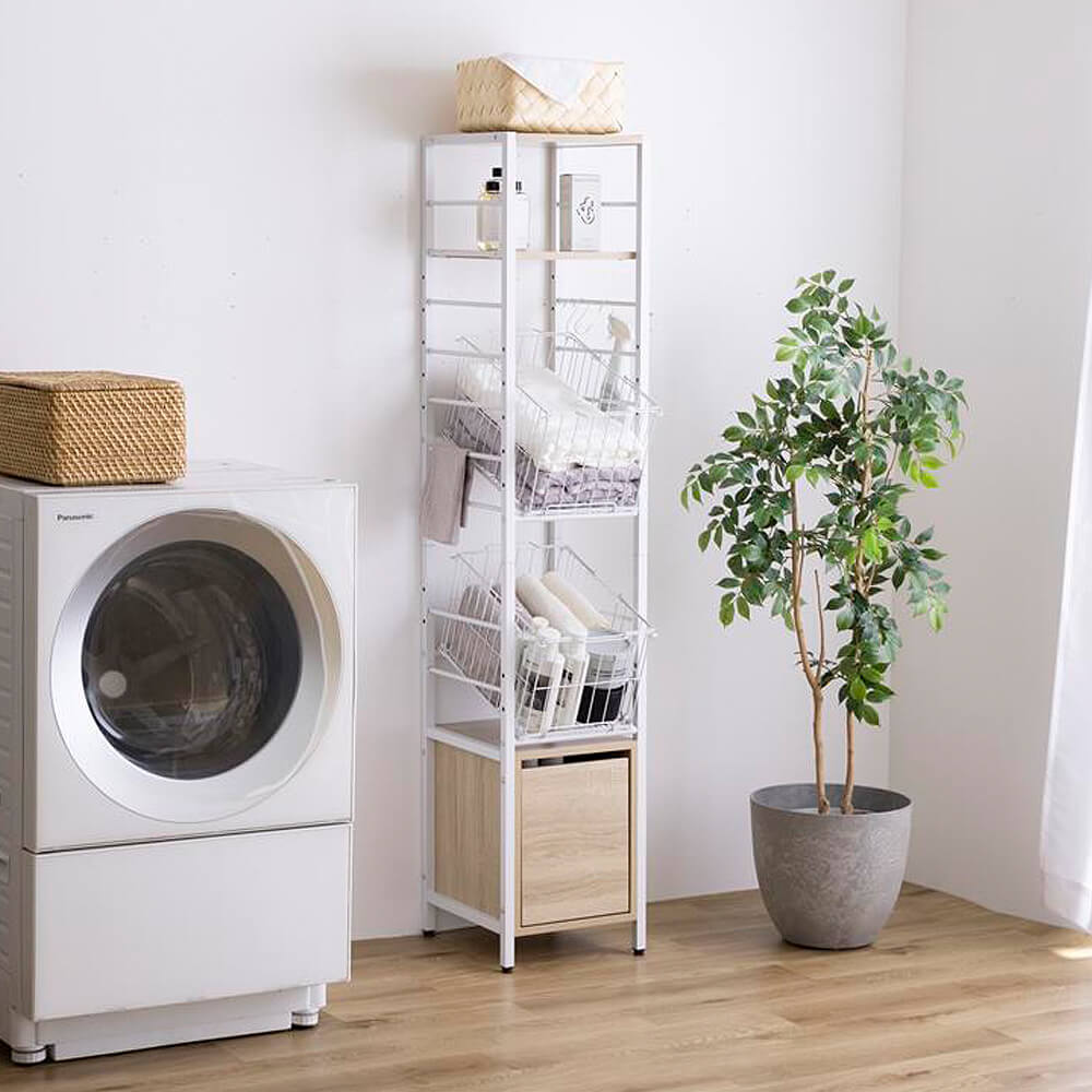 Amico (アミーコ） 引き出し付きランドリーバスケット ハイタイプ