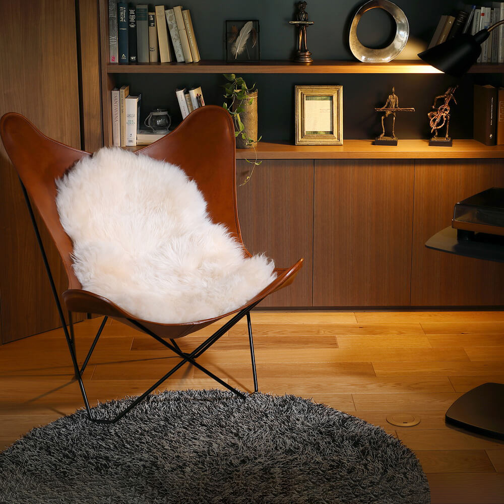 Schnee (シュネー）ムートンフリース 1匹物 60×90cm