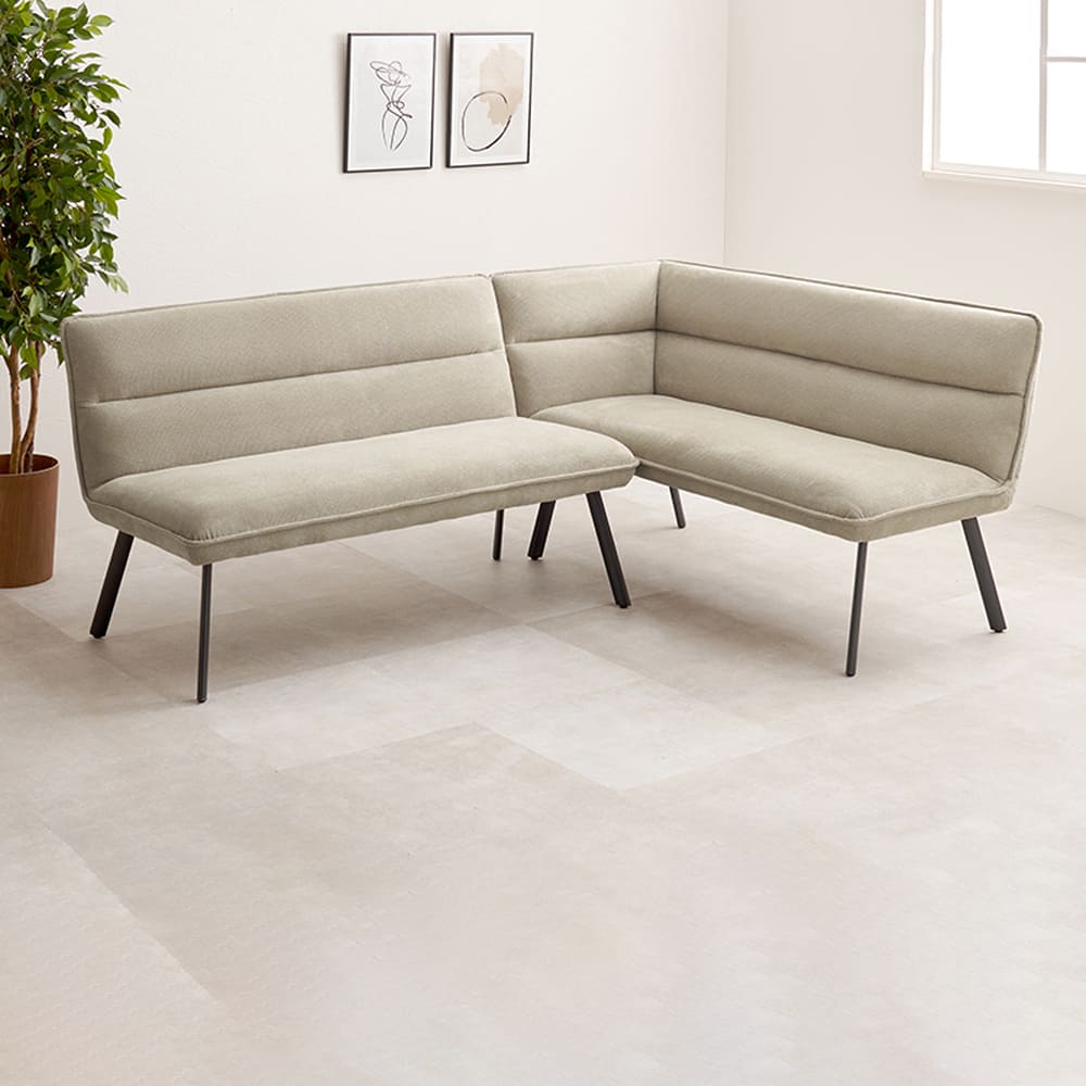 ダイニングソファ２点セット（左肘）