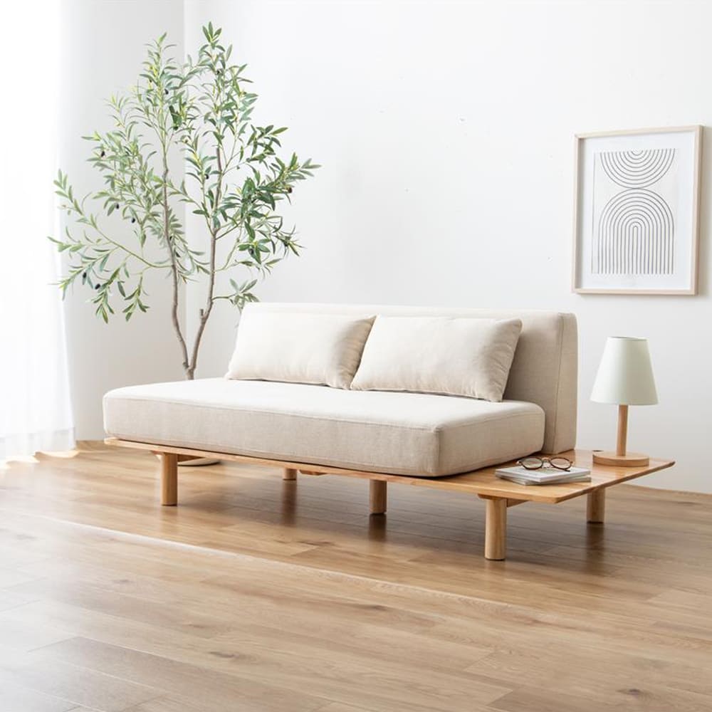 Cord（コルド） 2人掛けサイドテーブル付きソファ