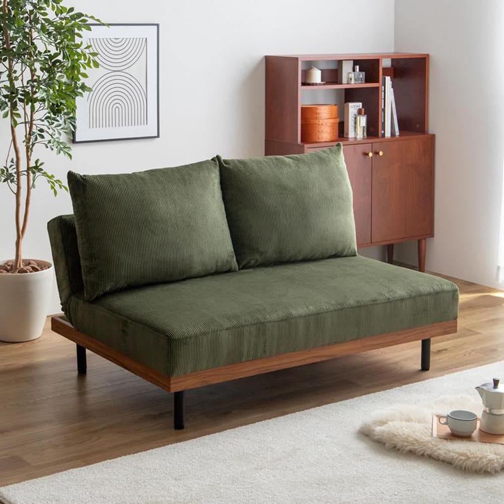 Partage（パルタージュ） リクライニングコーデュロイソファ 2人掛けタイプ