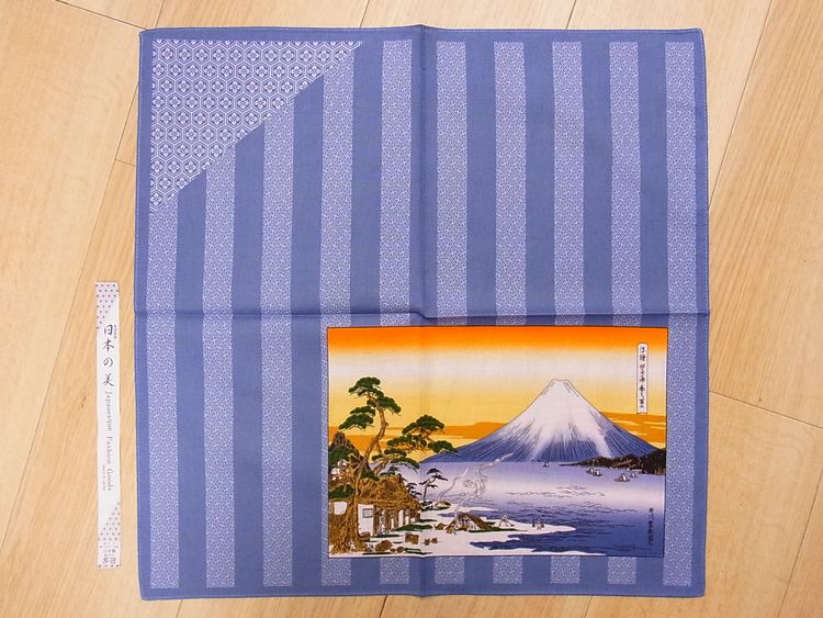 【日本のおみやげ】◆【日本の美】ハンカチ【田子ノ浦・富士】【全10種類】