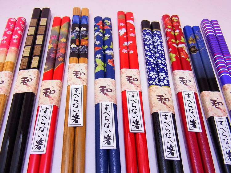 【日本のおみやげ】◆日本のお箸【若狭塗】お買得な単品（バラ）10膳入り【A】セット