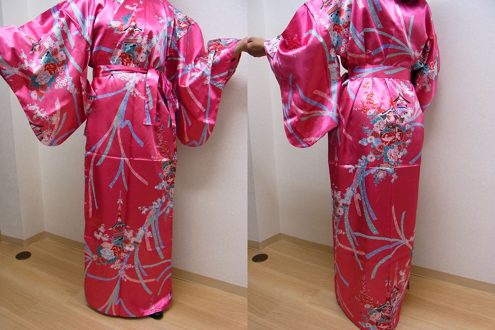 【日本のお土産】【日本のおみやげ】【ホームステイおみやげ】【日本土産】◆外国人向け着物【鉾】女性用