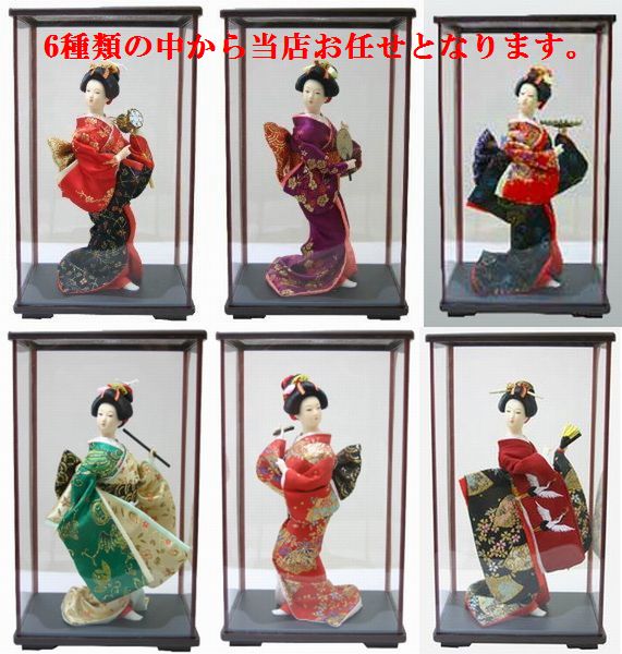 日本のおみやげ 日本人形 アクリルケース入り 6種類の中から店長お任せとなります 日本の和風みやげ専門店