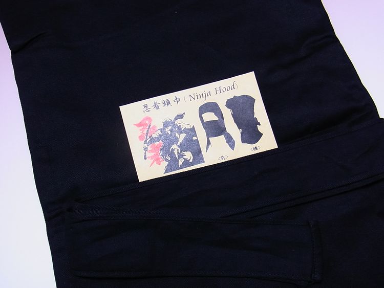 【日本のおみやげ】◆忍者頭巾【頭巾】L（大人用）