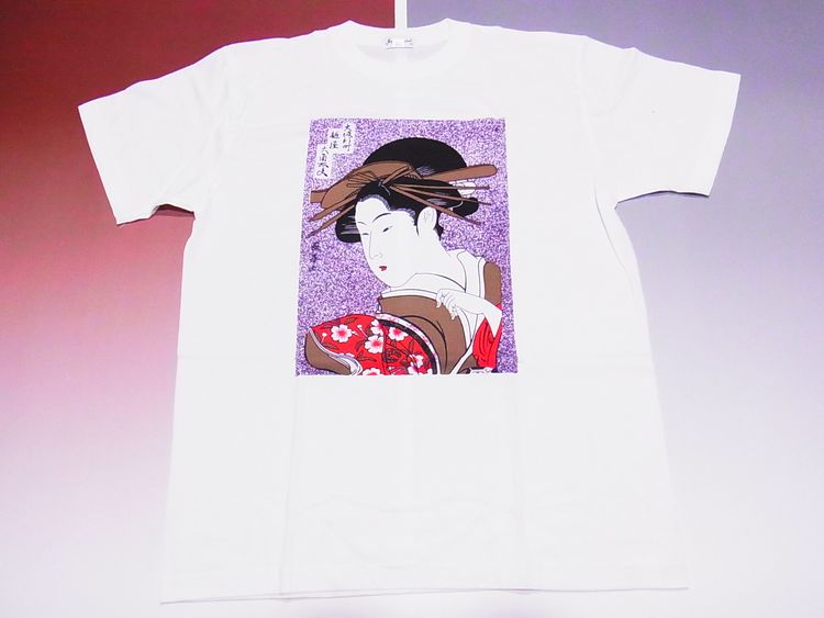 【日本のおみやげ】【ホームステイおみやげ】【日本土産】（漢字・和柄）◆和風Tシャツ【大角】大人用（3L）白地