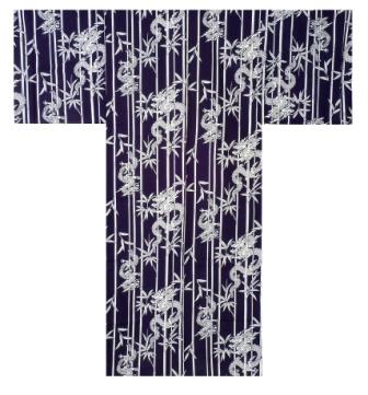 【日本のおみやげ】◆外国人向け浴衣【竹竜】男性用（S～XL）