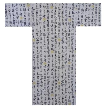 【日本のおみやげ】◆外国人向け浴衣【般若心経】男性用（S～XL）
