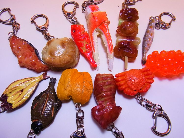【日本のおみやげ】◆居酒屋キーホルダー12個セット