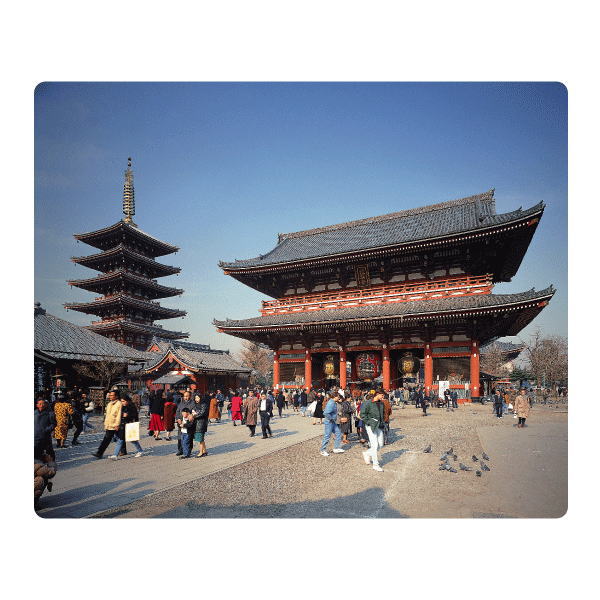 【日本のおみやげ】◆マウスパッド【浅草寺】