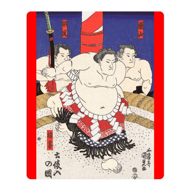 【日本のおみやげ】◆マウスパッド【相撲（土俵入）】