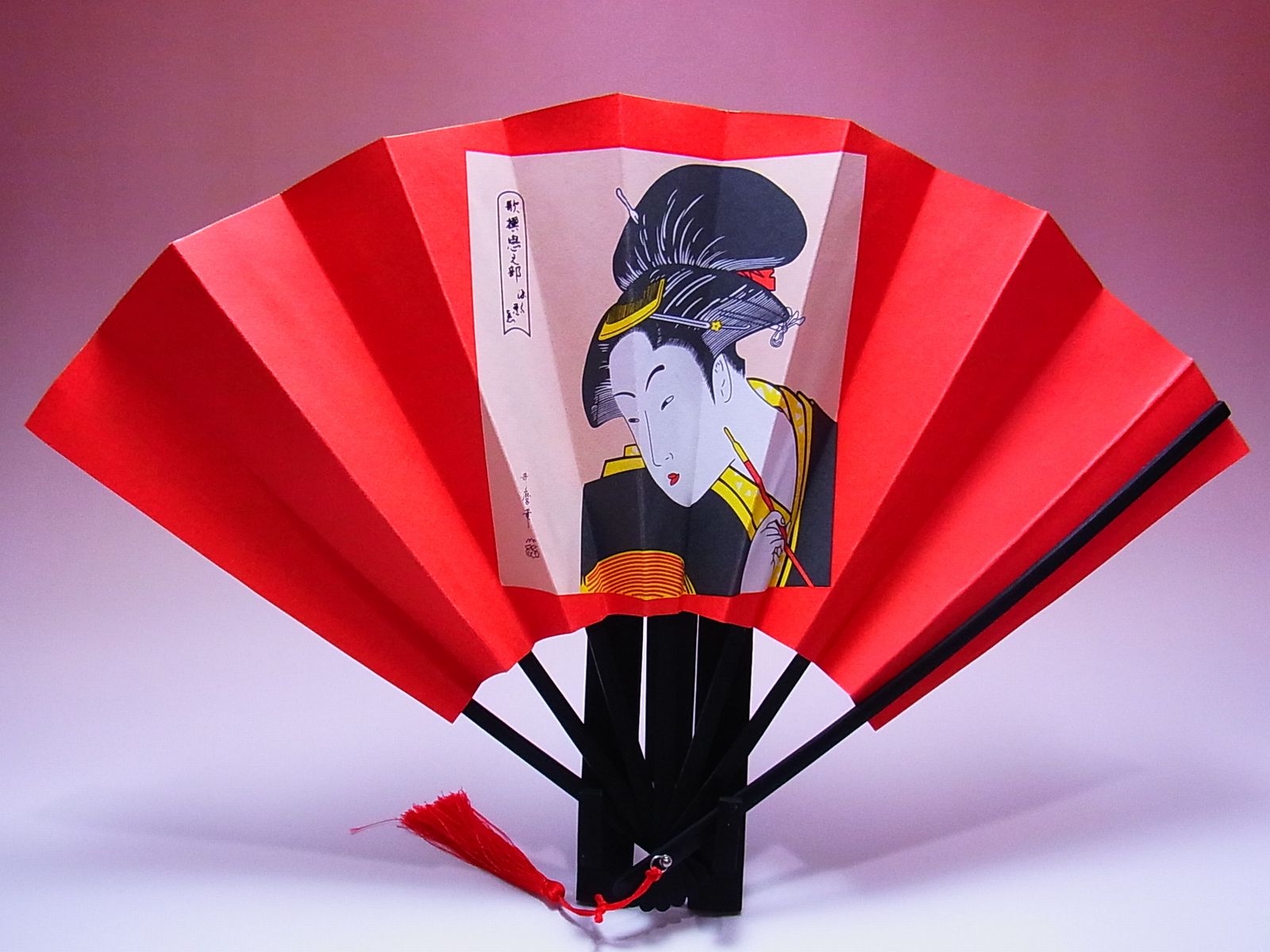 絵柄は全部で7種類あります。◆浮世絵飾り扇子セット【キセル】【日本のおみやげ】