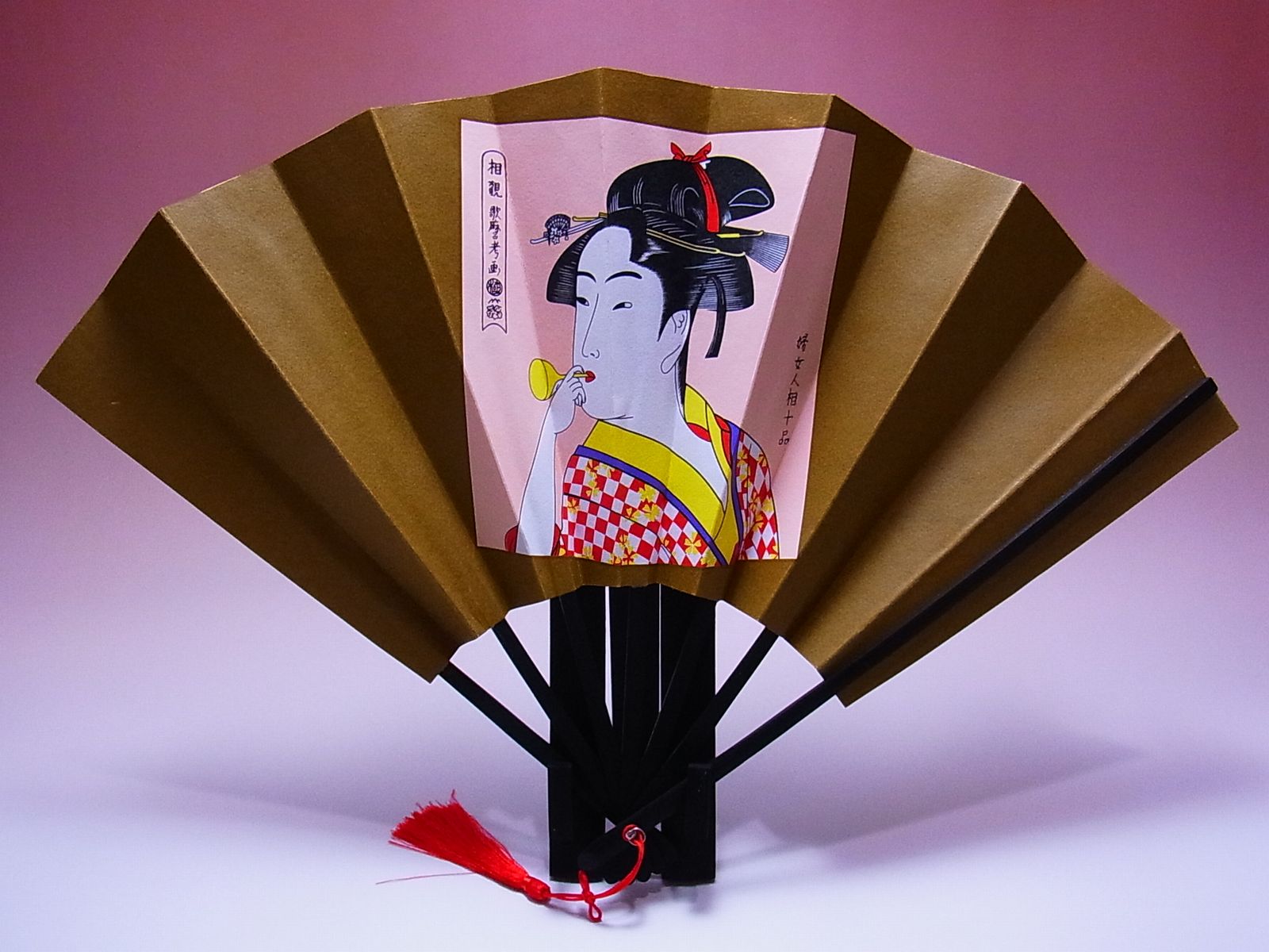 絵柄は全部で7種類あります。◆浮世絵飾り扇子セット【ビードロ】【日本のおみやげ】