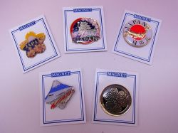 【日本のおみやげ】◆日本柄マグネット5Ｐセット【A】
