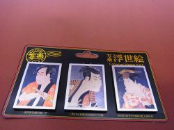 【日本のおみやげ】◆コレクションマグネット3P入【エッチング加工仕上げ】写楽