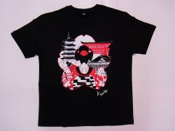 【日本のおみやげ】【ホームステイおみやげ】【日本土産】（漢字・和柄）◆和風Tシャツ【京都舞妓】大人用（S～LL）黒地