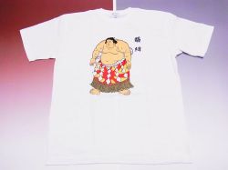 【日本のおみやげ】【ホームステイおみやげ】【日本土産】（漢字・和柄）◆和風Tシャツ【横綱】大人用（M～3L）白地