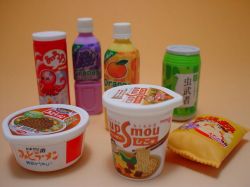 日本のおみやげ おもしろ消しゴム コンビニ ブリスターパック 日本の和風みやげ専門店
