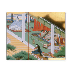 【日本のおみやげ】◆マウスパッド【源氏物語（原画）】