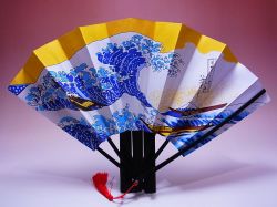 絵柄は全部で7種類あります。◆浮世絵飾り扇子セット【波裏】【日本のおみやげ】