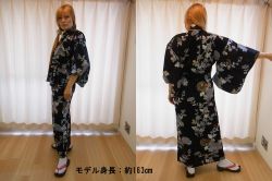 日本のお土産|日本のおみやげホームステイおみやげ|日本土産◆外国人向け浴衣【菊】女性用(M/L)