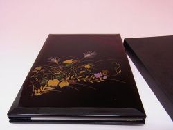 【日本のおみやげ】◆アドレス帳ルビー塗「秋草」