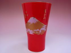 【日本のお土産】◆金富士紅トールカップ（タンブラー）【日本美陶】【日本のおみやげコンテスト2013年受賞】
