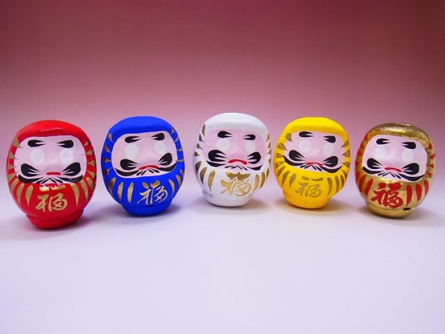 日本のおみやげ】◇福だるま【3号だるま】5色よりお選びください。