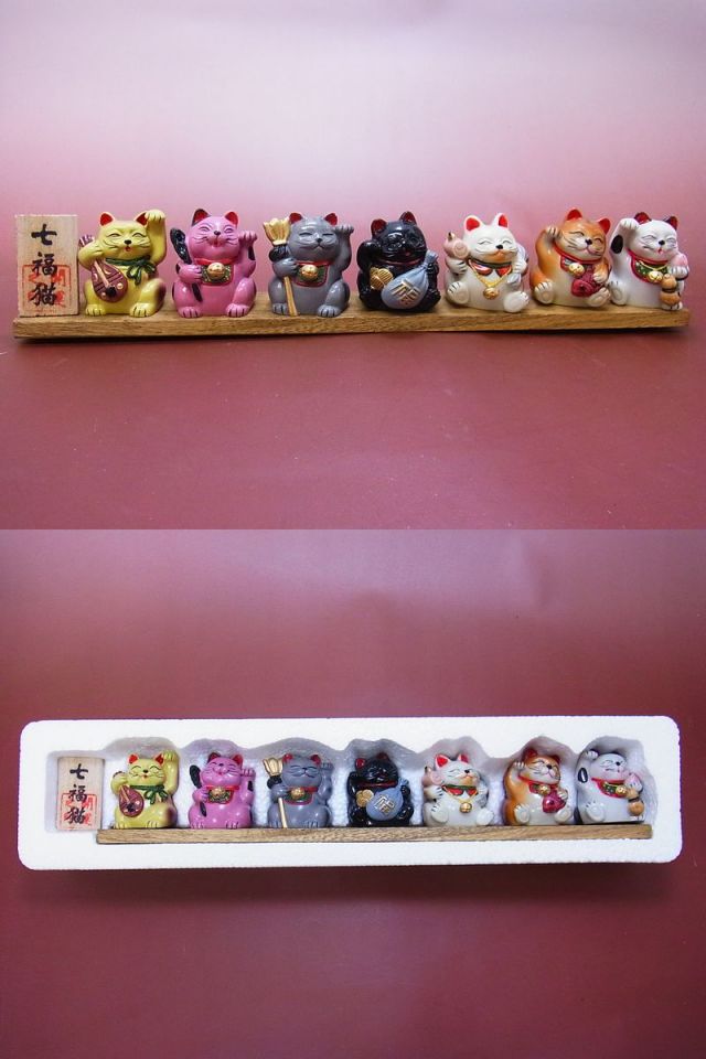 七福きてぃねこ　 ストラップ　 コンプリート品　プラスチック製品 七福きてぃねこ ストラップ コンプリート品 プラスチック製品 七福きてぃ