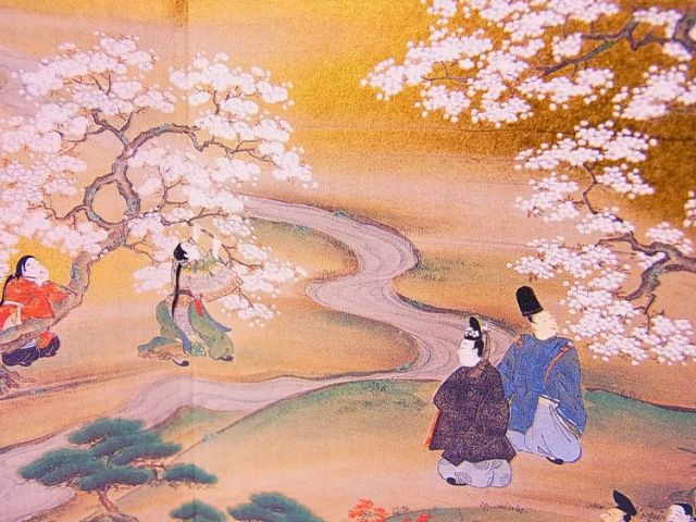 日本のおみやげ】◇屏風 小二曲（観桜）高級化粧箱入